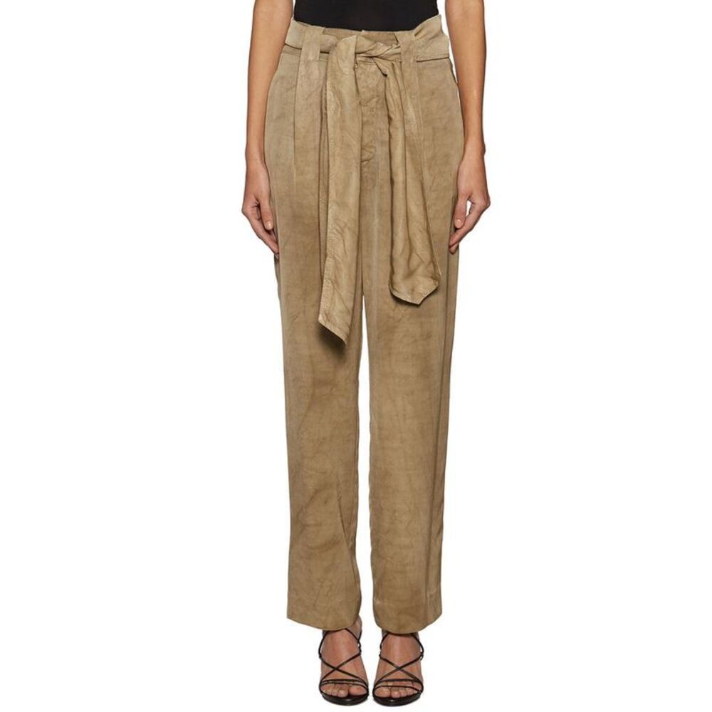 DONDUP Women's Belted Trousers Women Beige Pants